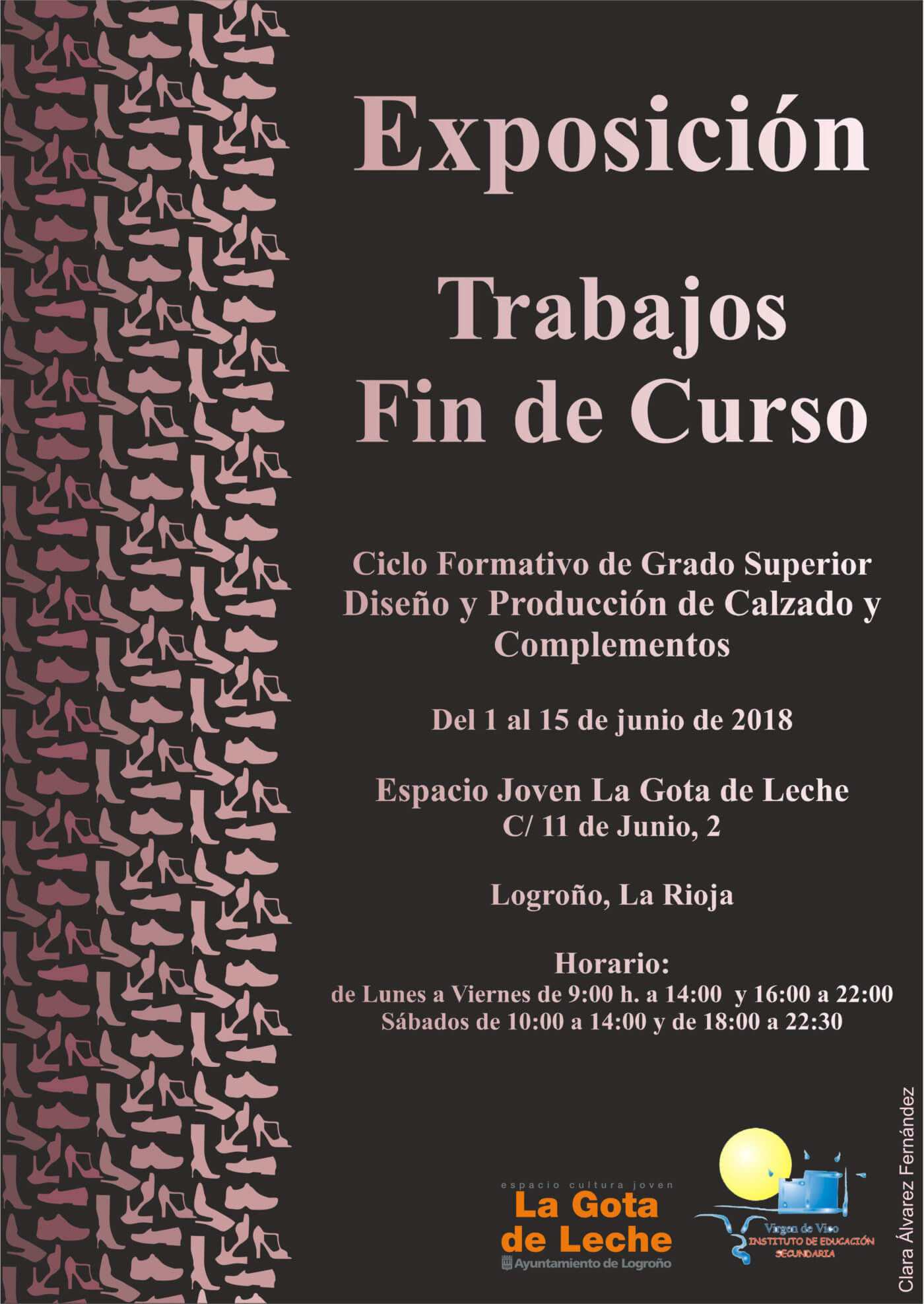 Lee más sobre el artículo Exposición en Logroño de proyectos fin de curso de alumnos Ciclo Superior Calzado IES ‘Virgen de Vico’