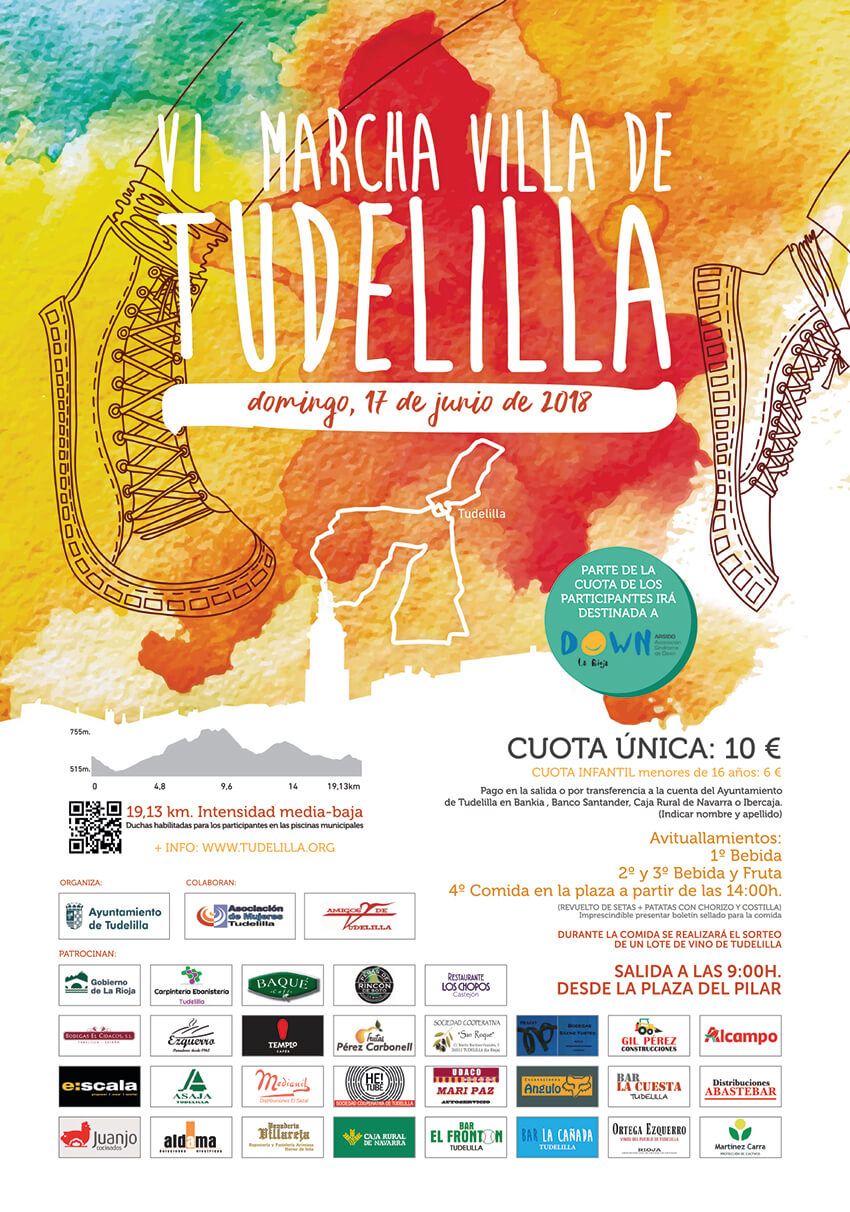 Lee más sobre el artículo Tudelilla organiza la ‘VI Marcha Villa de Tudelilla’ y la ‘I Feria de vino Garnacha Sensaciones’