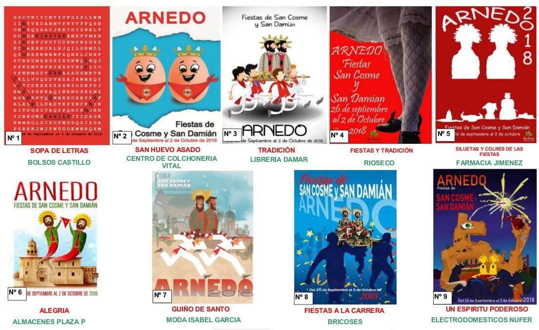 Lee más sobre el artículo Abierta la votación popular entre los nueve carteles de fiestas presentados al concurso de Arnedo