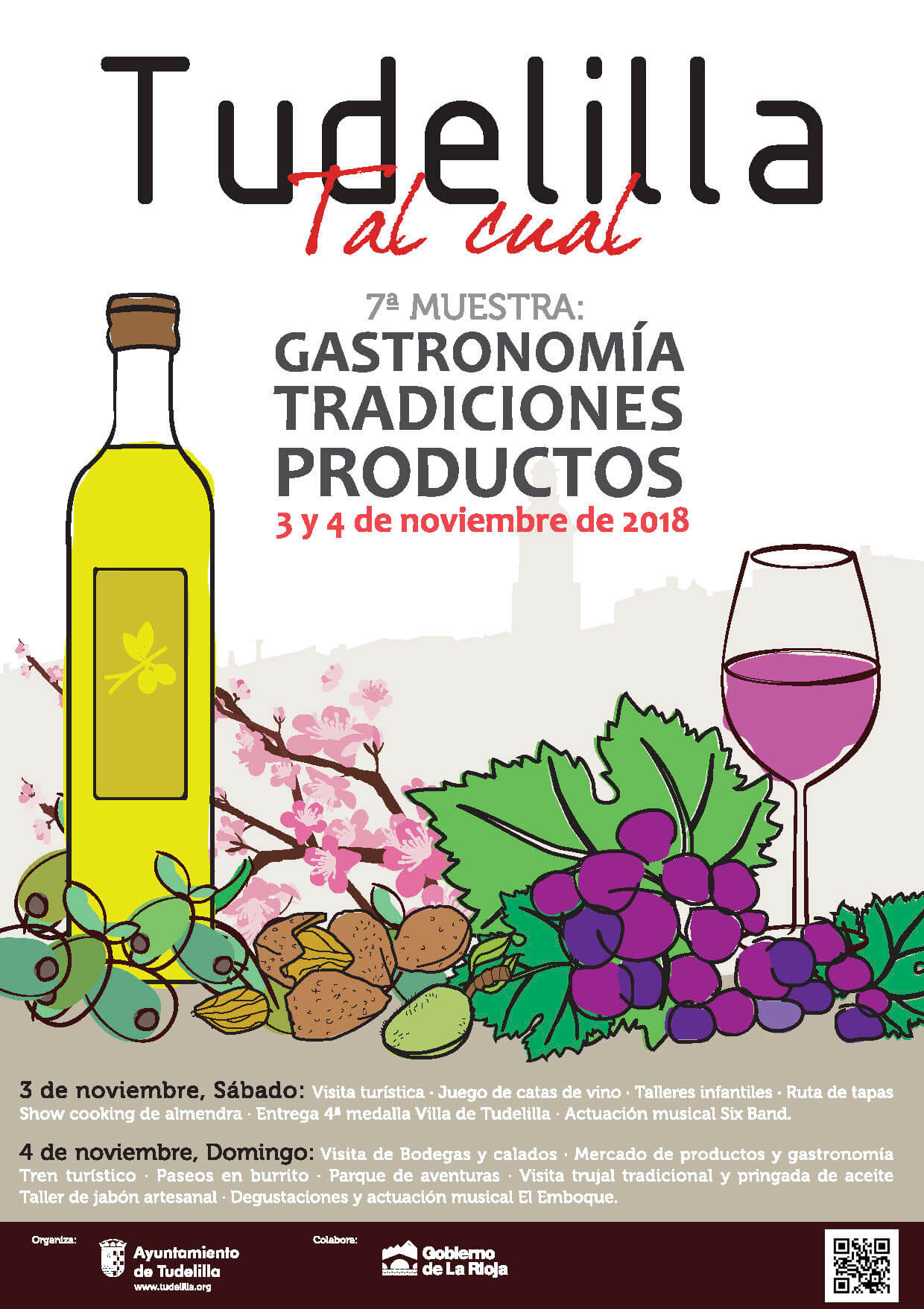 Lee más sobre el artículo El 3 y 4 de noviembre se celebra la 7ª Muestra de gastronomía, tradiciones y productos ‘Tudelilla Tal Cual’