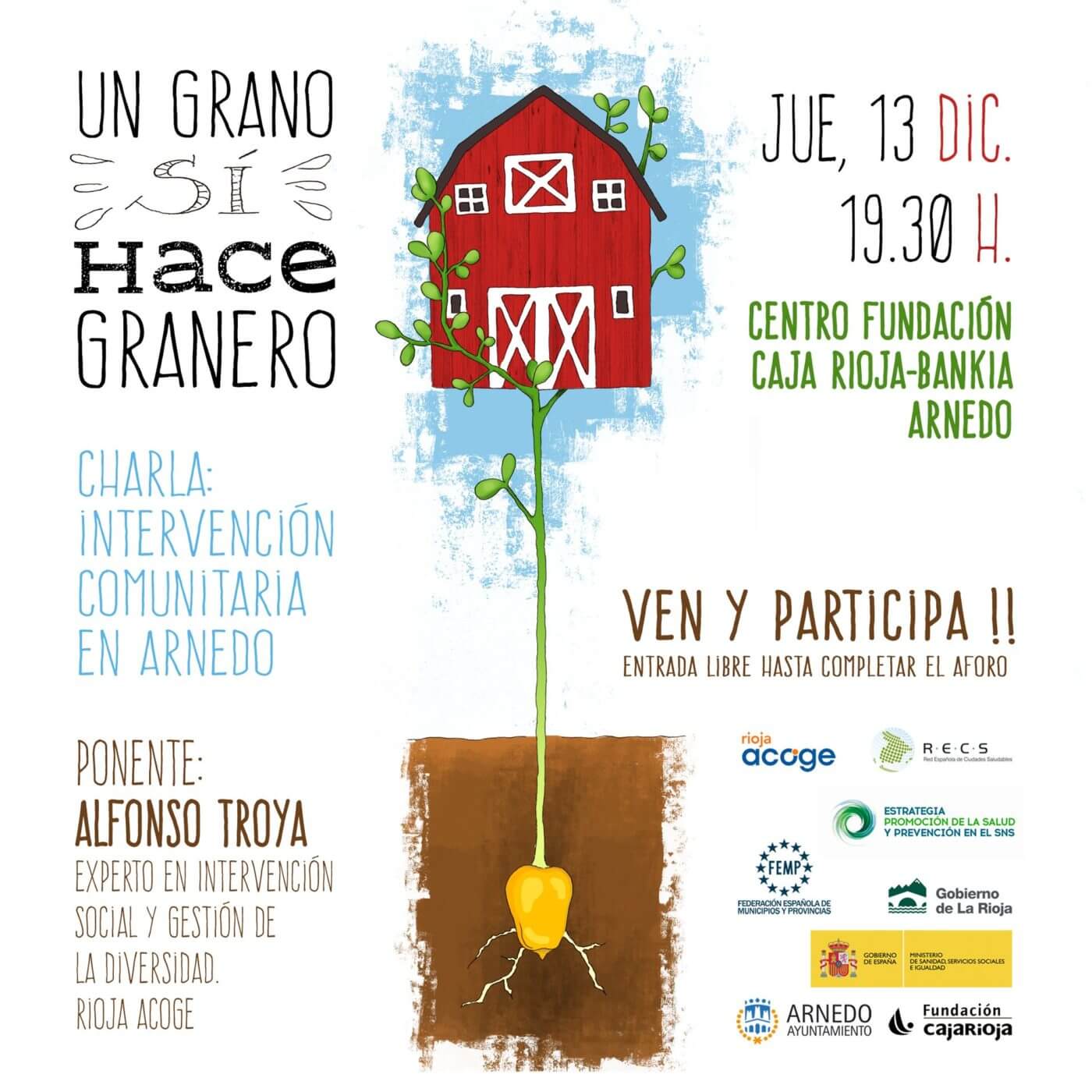 Lee más sobre el artículo Un experto de ‘Rioja Acoge’ ofrece esta tarde una conferencia sobre intervención comunitaria