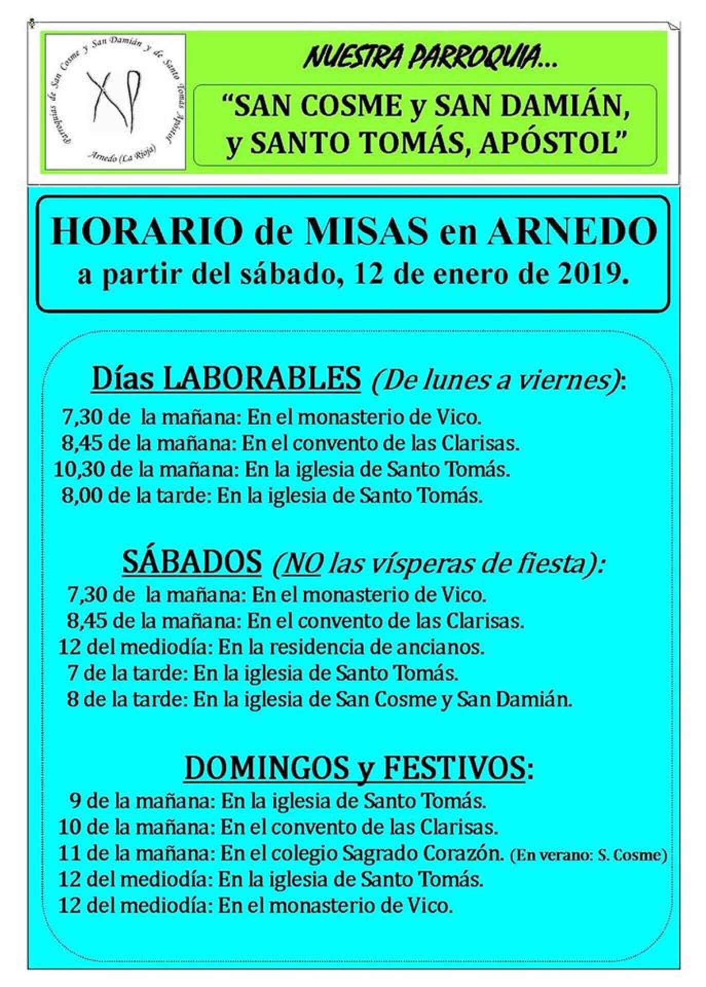 Lee más sobre el artículo La parroquia anuncia cambios en los horarios de las misas a partir de este próximo fin de semana