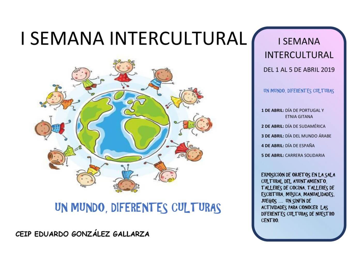 Lee más sobre el artículo El colegio público de Rincón de Soto celebra la «I Semana Intercultural» con varias actividades