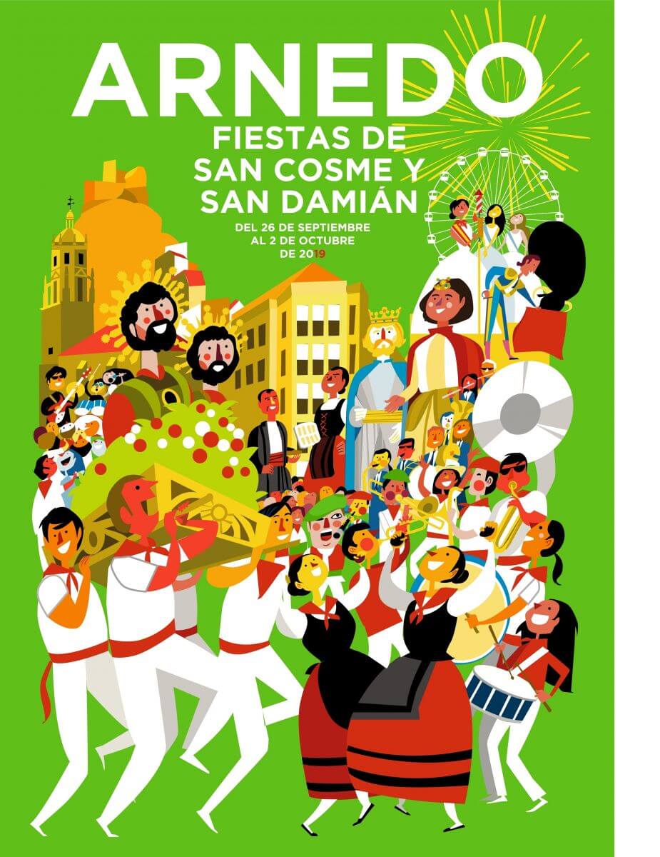 Lee más sobre el artículo El cartel «A Navarra con ellos», de Jaume Gubianas, anunciará este año las fiestas patronales de Arnedo