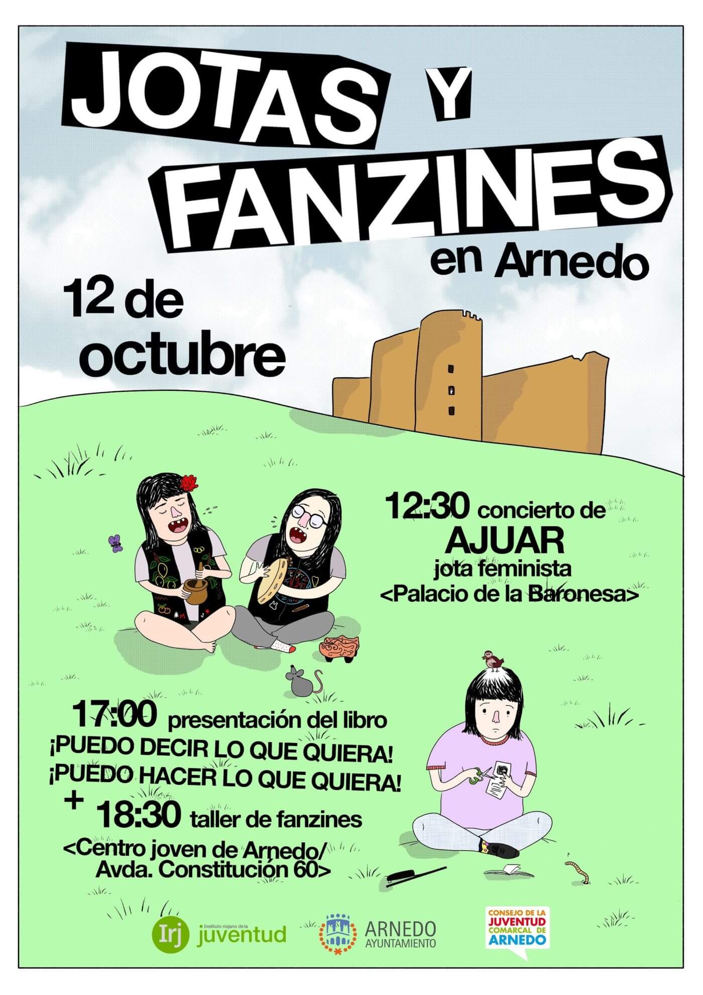 Lee más sobre el artículo El Consejo de la Juventud de Arnedo organiza el sábado 12 de octubre la jornada «Jotas y Fanzines»