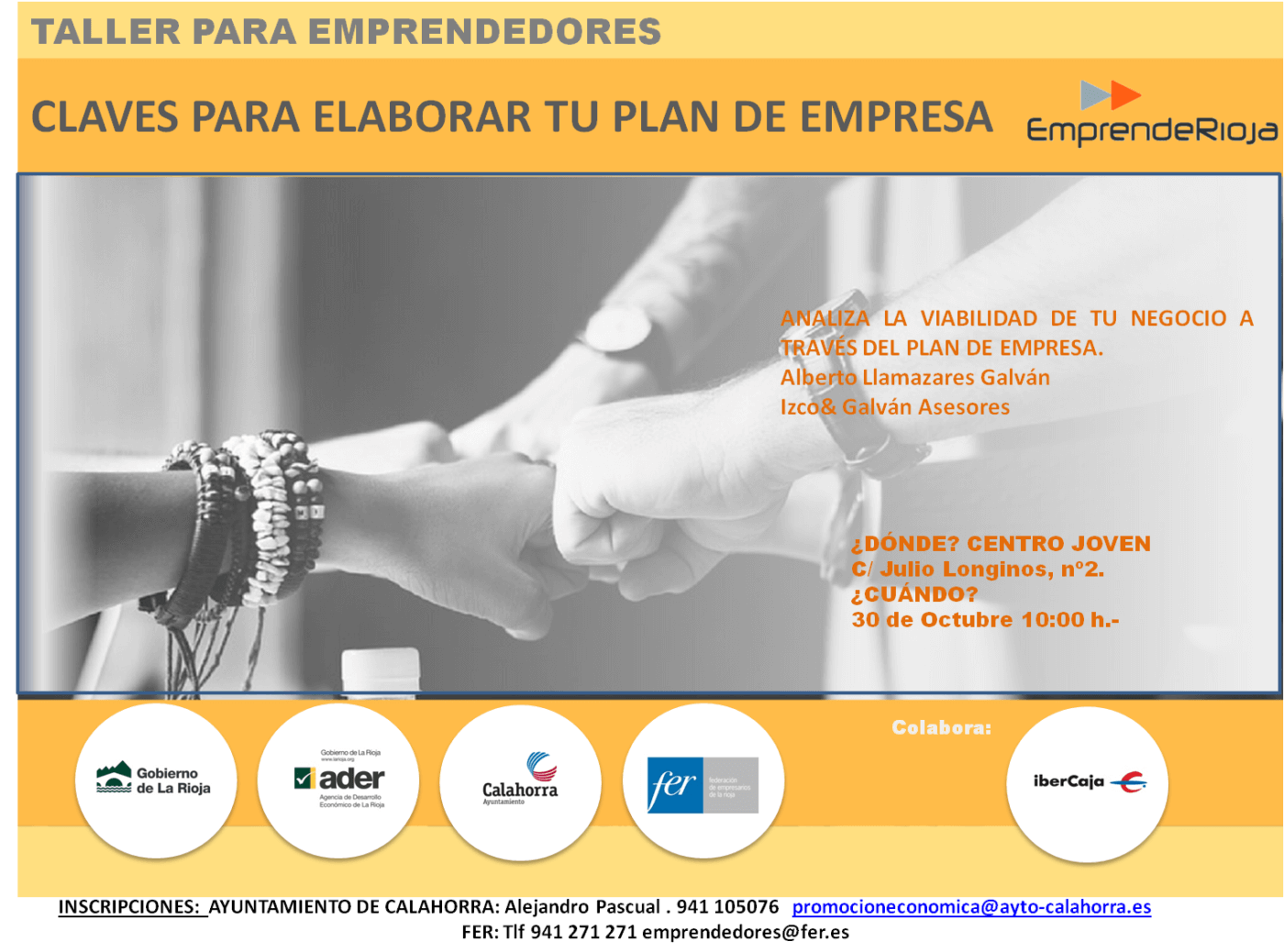 Lee más sobre el artículo El Ayuntamiento de Calahorra, la FER y ADER organizan talleres formativos para emprendedores