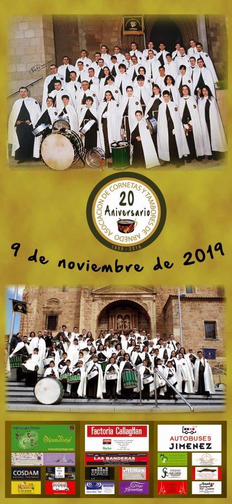 Lee más sobre el artículo La Asociación de Cornetas y Tambores de Arnedo celebrará este próximo sábado su vigésimo aniversario