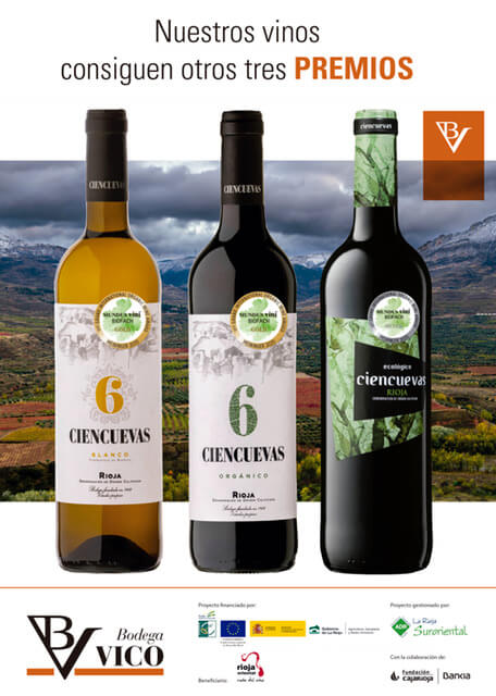 Lee más sobre el artículo Los vinos ecológicos de la Bodega Vico de Arnedo vuelven a ser premiados