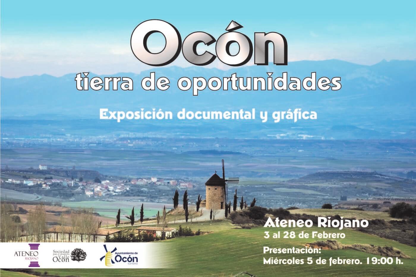 Lee más sobre el artículo El miércoles se presenta la exposición «Ocón, tierra de oportunidades» que se puede visitar en el Ateneo Riojano hasta el 28 de febrero