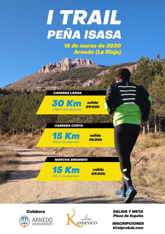 Lee más sobre el artículo El club de correr Kan de Vico de Arnedo organiza el ‘I Trail Peña Isasa’ para el domingo 15 de marzo
