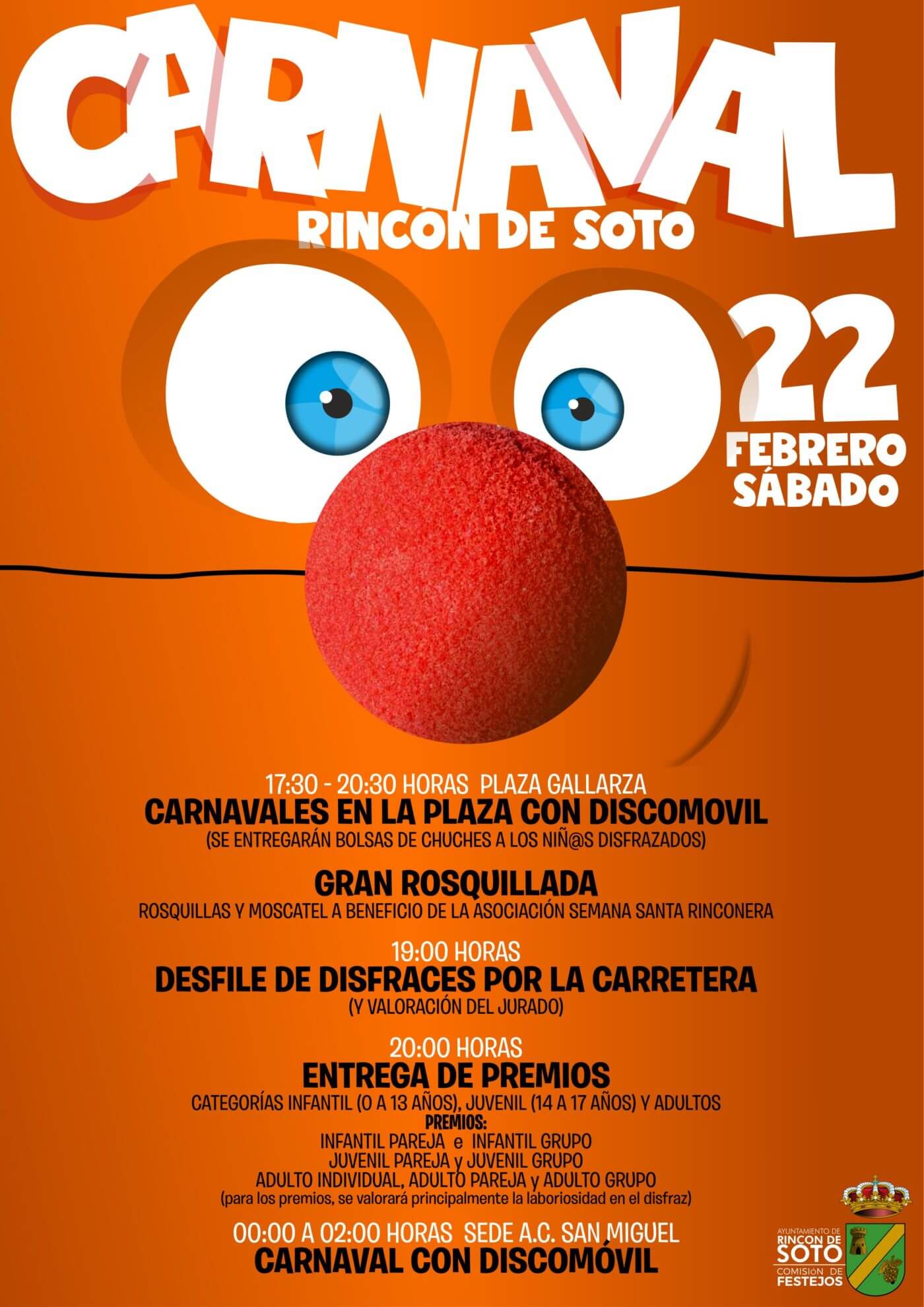 Lee más sobre el artículo Este próximo fin de semana, actividades de Carnaval y noche de monólogos en Rincón de Soto