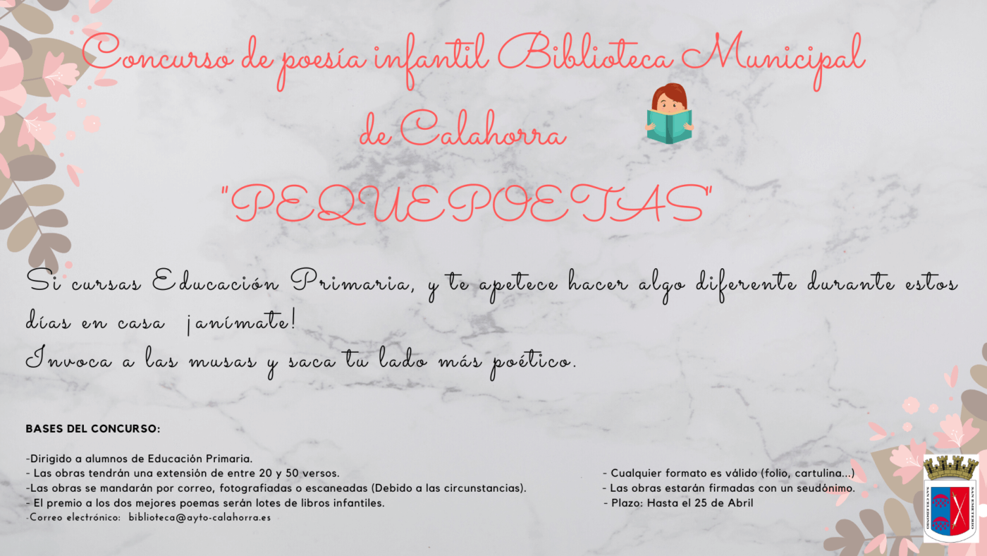 Lee más sobre el artículo La biblioteca municipal de Calahorra convoca un concurso de poesía para alumnos de Primaria