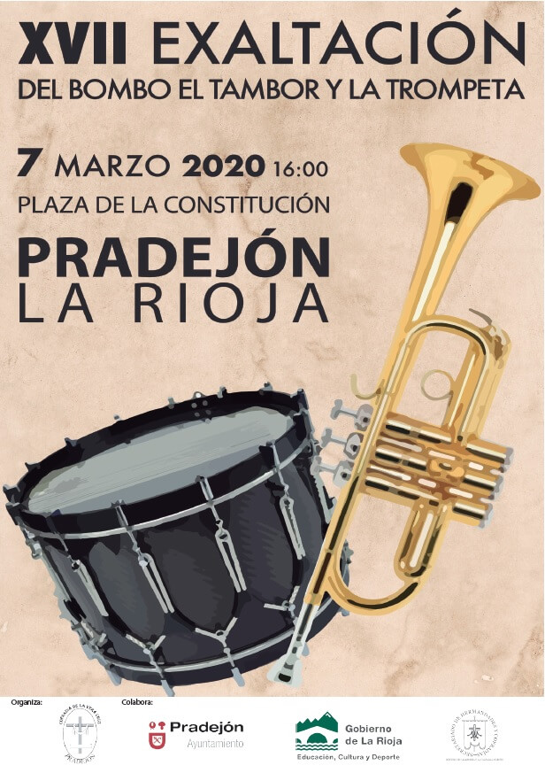 Lee más sobre el artículo La Cofradía de la Vera Cruz de Pradejón organiza este próximo sábado 7 de marzo la XVII Exaltación del bombo, el tambor y la trompeta