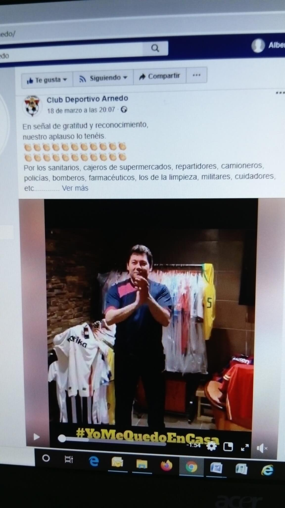 Lee más sobre el artículo CD Arnedo edita un vídeo para instar a que nos quedemos en casa y agradecer la labor de los profesionales ante el Covid-19