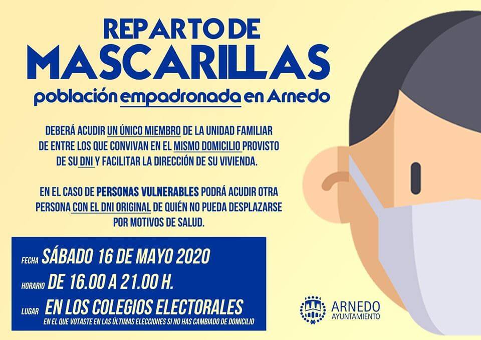 Lee más sobre el artículo El Ayuntamiento de Arnedo repartirá el próximo sábado 16 de mayo mascarillas reutilizables a todos los empadronados mayores de 3 años