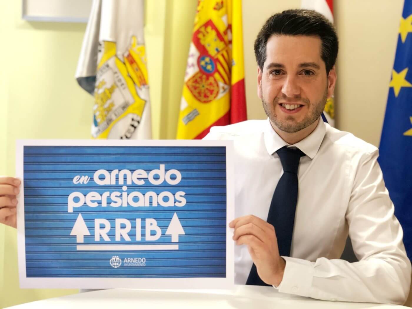 Lee más sobre el artículo El alcalde presenta el plan de reactivación ‘En Arnedo, persianas arriba’ y avanza reparto masivo de mascarillas