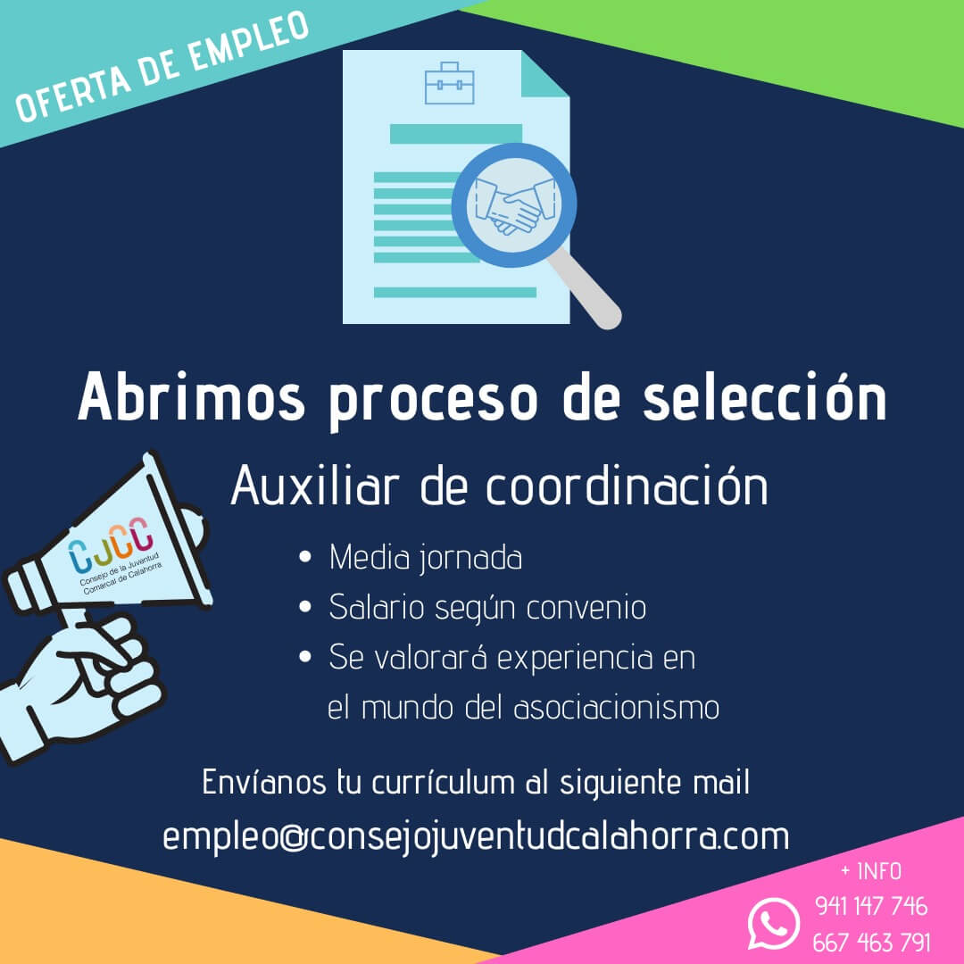 Lee más sobre el artículo Consejo de la Juventud de Calahorra retoma proyecto OPEA e inicia proceso contratación auxiliar coordinación