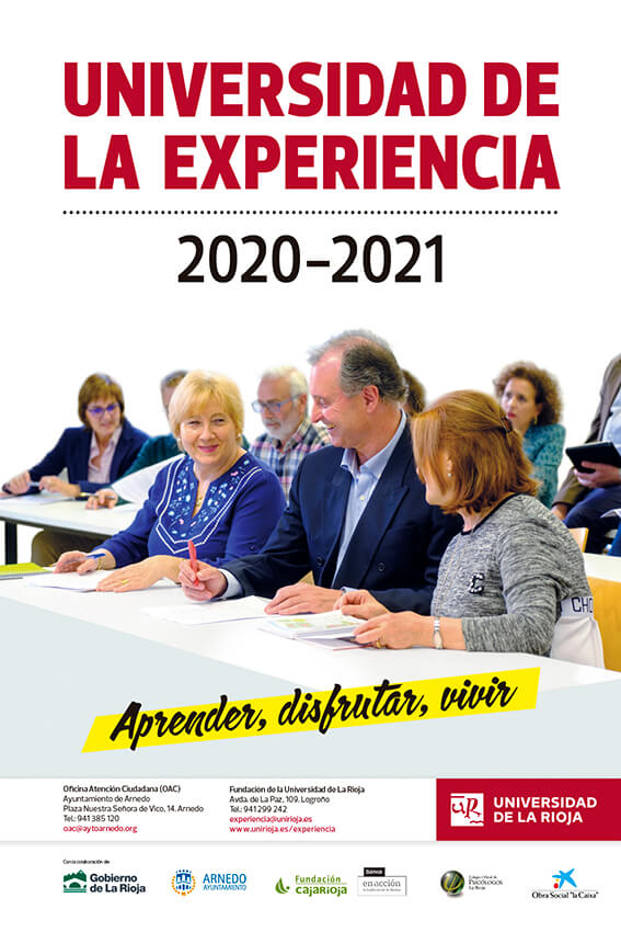 Lee más sobre el artículo La Universidad de La Rioja abre el plazo de matrícula en la Universidad de la Experiencia de Arnedo