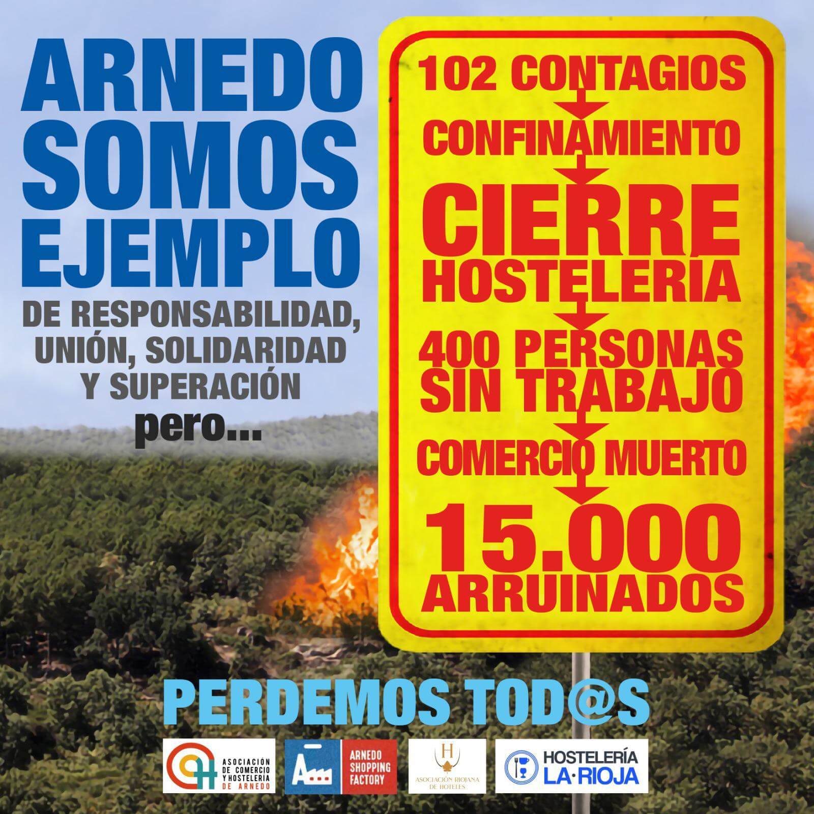 Lee más sobre el artículo El comercio y la hostelería de Arnedo critican duramente las medidas restrictivas impuestas en la ciudad para frenar la expansión del coronavirus