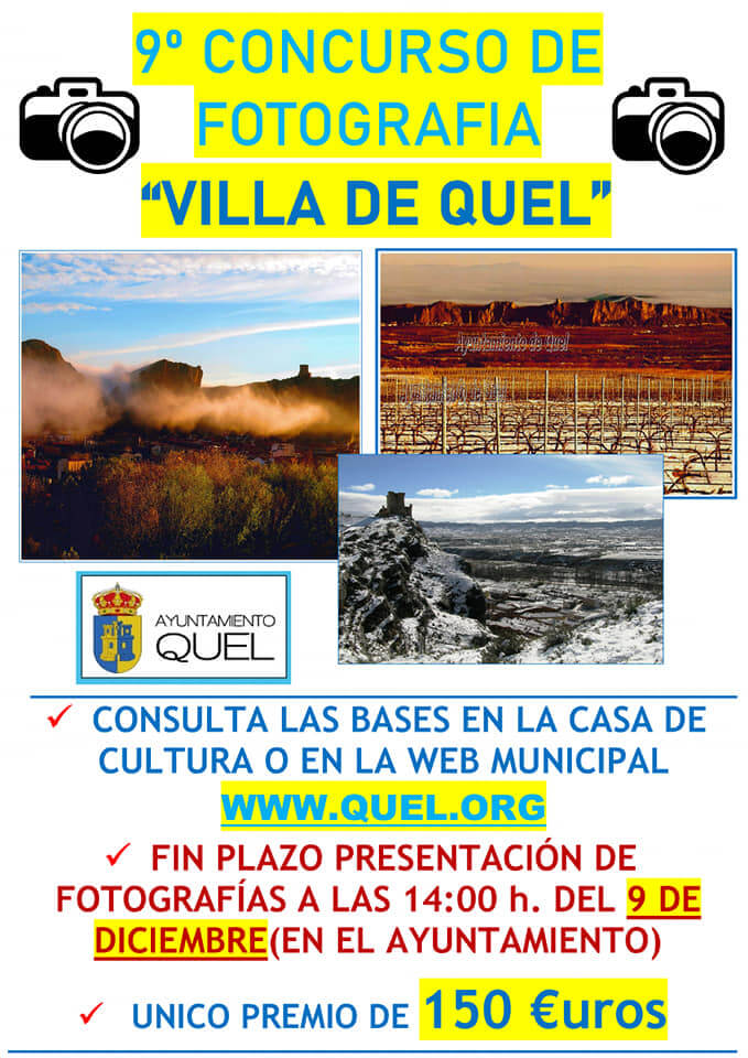 Lee más sobre el artículo Abierto el plazo de participación en el IX Concurso de Fotografía ‘Villa de Quel’