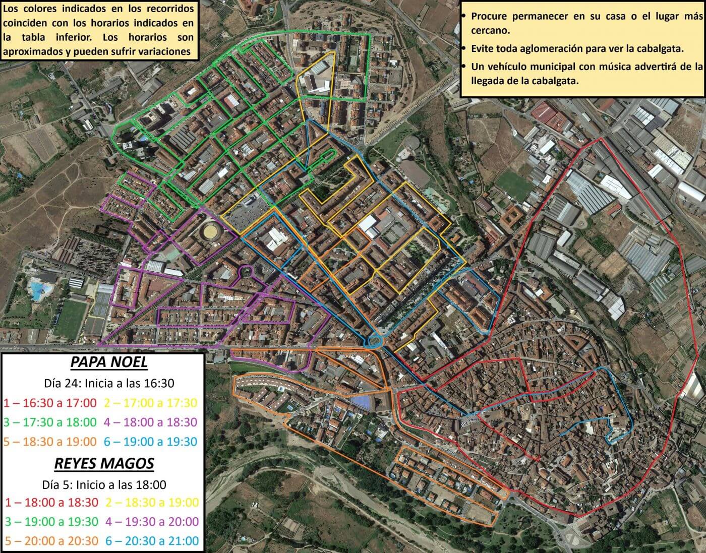 Lee más sobre el artículo El Ayuntamiento de Calahorra publica los recorridos de las cabalgatas de Papá Noel y los Reyes Magos