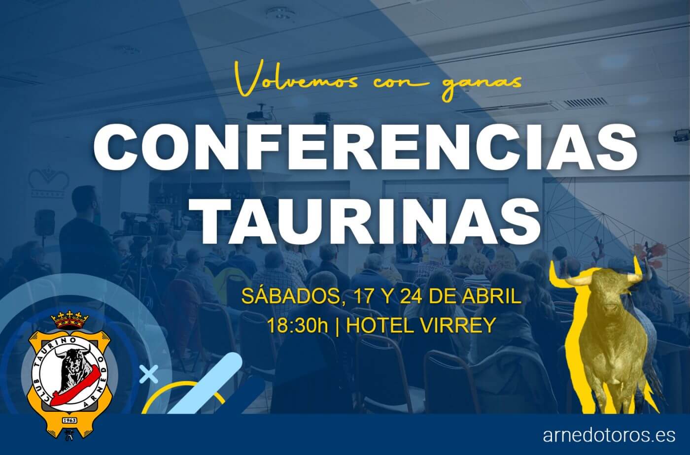 Lee más sobre el artículo Las conferencias taurinas del Club Taurino Arnedano contarán con el político Eneko Andueza y los ganaderos Carlos Lumbreras y Germán Villar