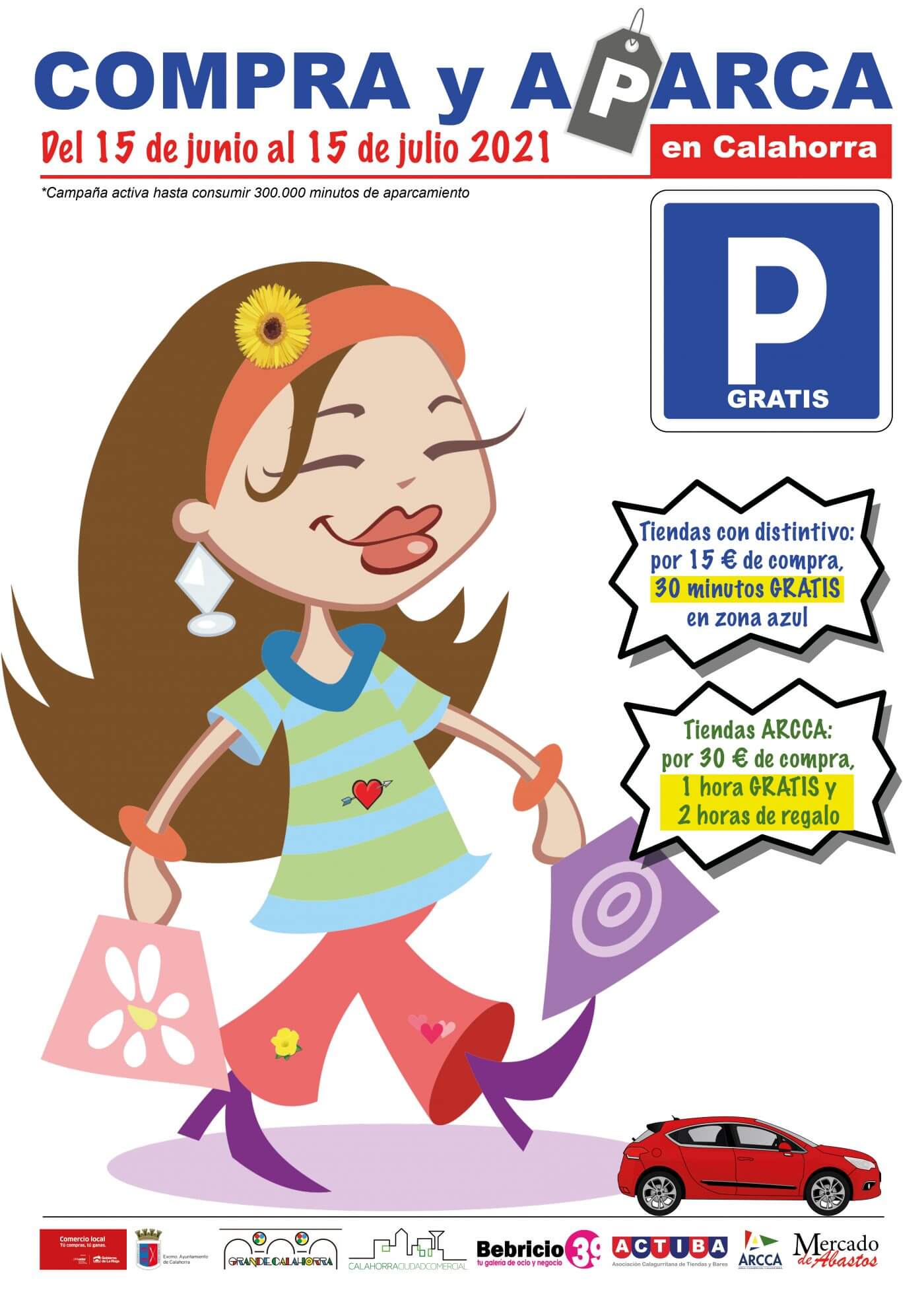 Lee más sobre el artículo El Ayuntamiento de Calahorra pone en marcha una nueva campaña «Compra y aparca» que regalará 300.000 minutos de aparcamiento gratuito