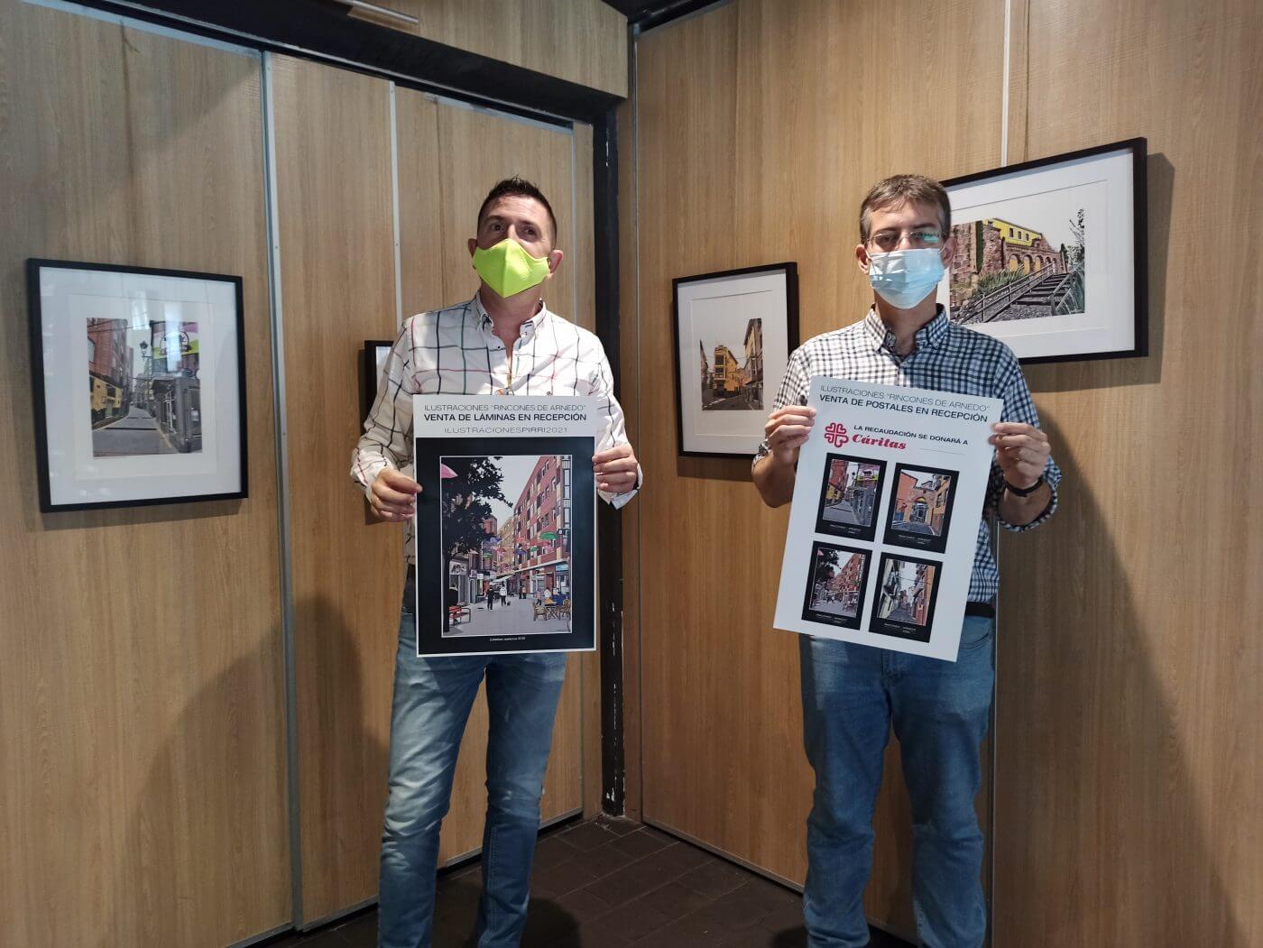 Lee más sobre el artículo El hotel Victoria acoge la exposición ‘Rincones de Arnedo’, de José María Ruiz-Alejos (Pirri), a beneficio de Cáritas parroquial