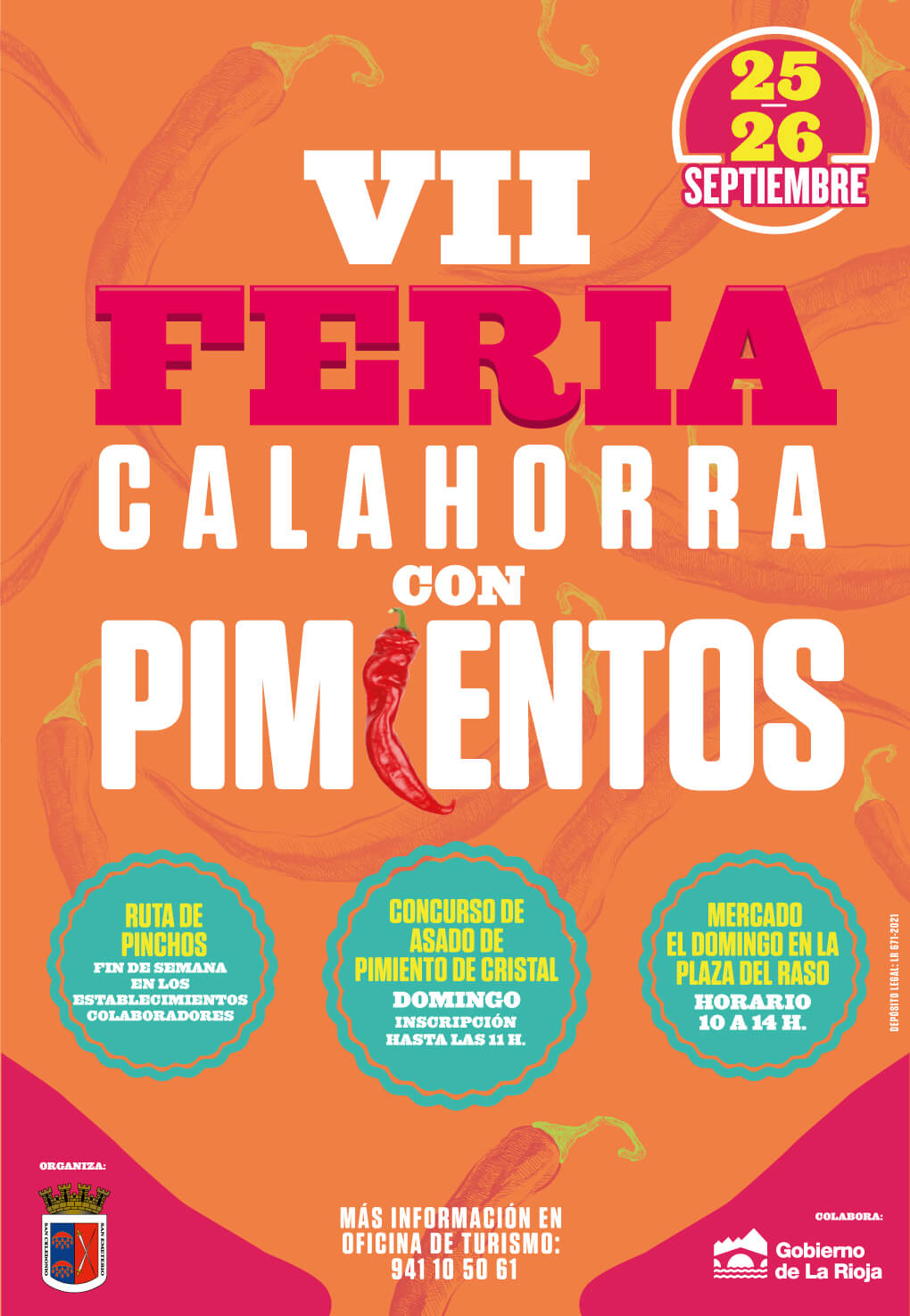 Lee más sobre el artículo La VII Feria Calahorra con Pimientos se celebrará los días 25 y 26 de septiembre con mercado, concurso y ruta de pinchos