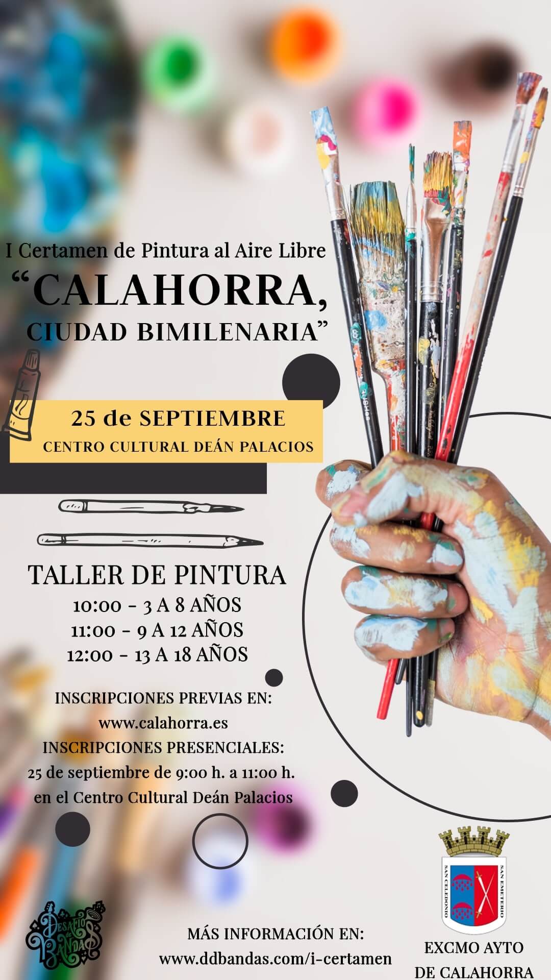 Lee más sobre el artículo El ayuntamiento de Calalahorra convoca el I Certamen de Pintura Rápida al Aire Libre ‘Calahorra, Ciudad Bimilenaria’