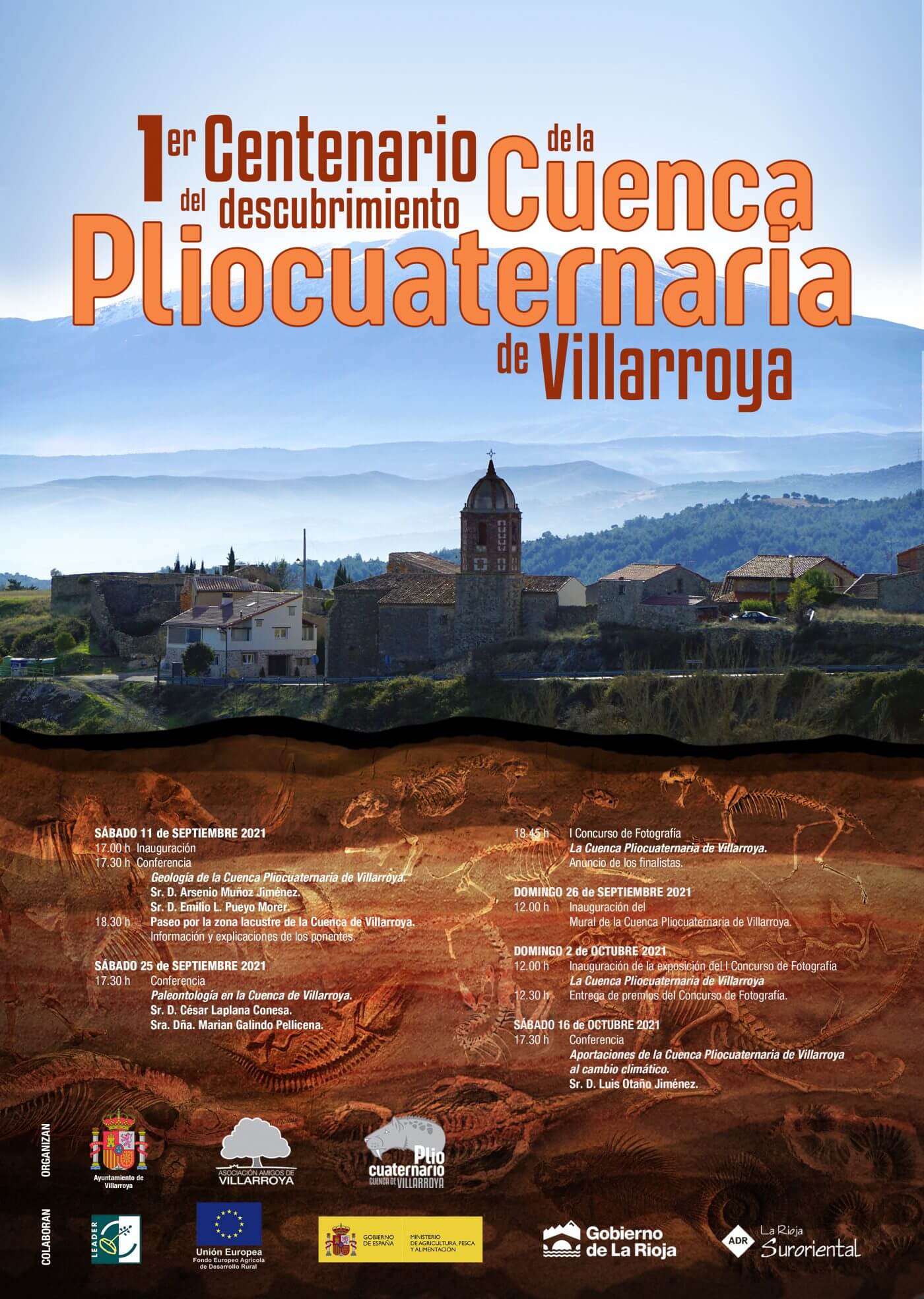 Lee más sobre el artículo Villarroya celebra el centenario del descubrimiento del yacimiento paleontológico de su Cuenca Pliocuaternaria