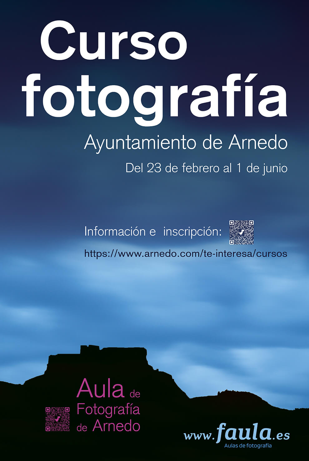 Lee más sobre el artículo El fotógrafo arnedano Félix Guerra impartirá entre febrero y junio en Arnedo un curso de técnica fotográfica de 30 horas de duración