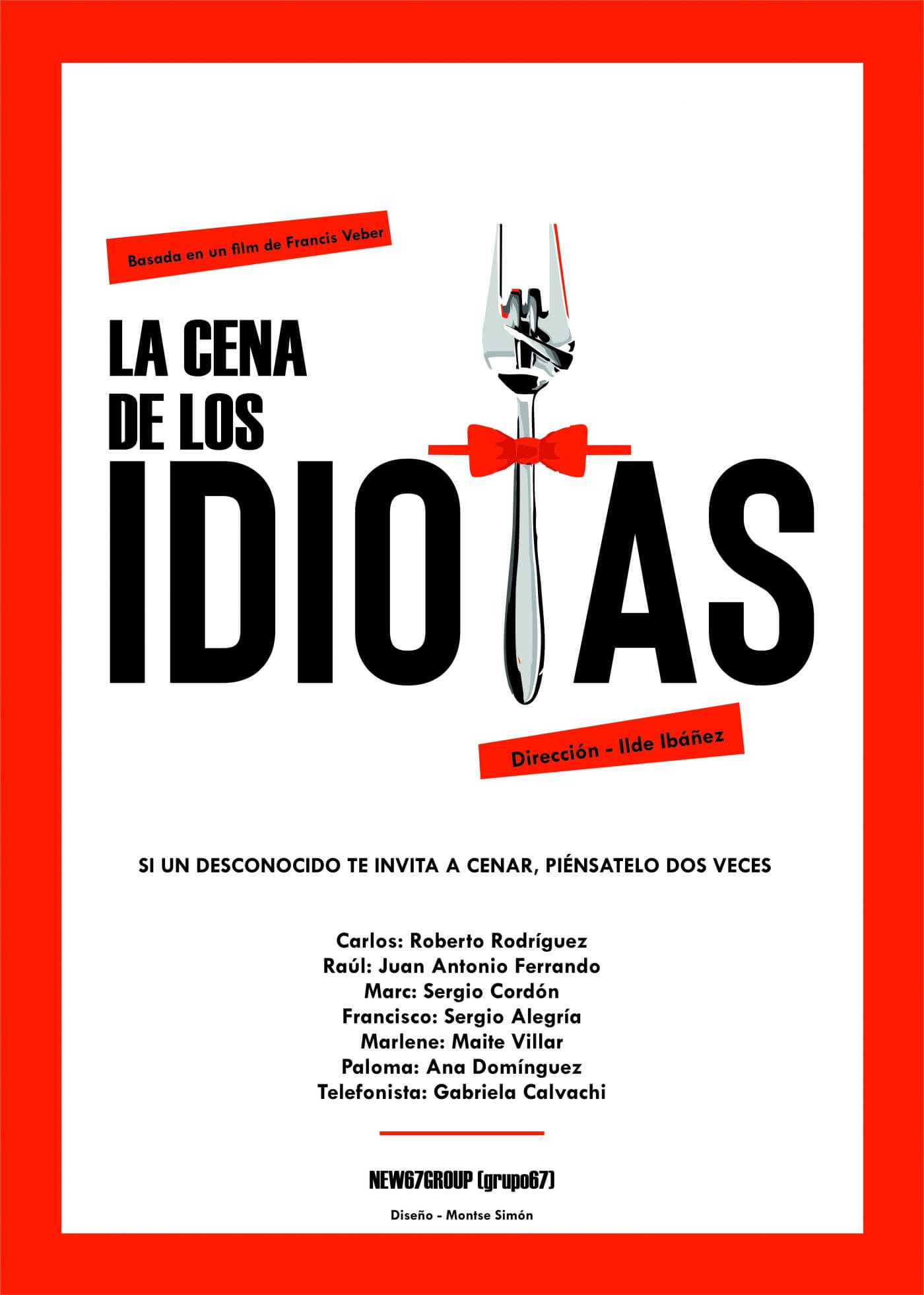 Lee más sobre el artículo El ‘New 67 Group’ volverá al escenario del Teatro Cervantes de Arnedo los días 25 y 26 de marzo con la obra «La cena de los idiotas»
