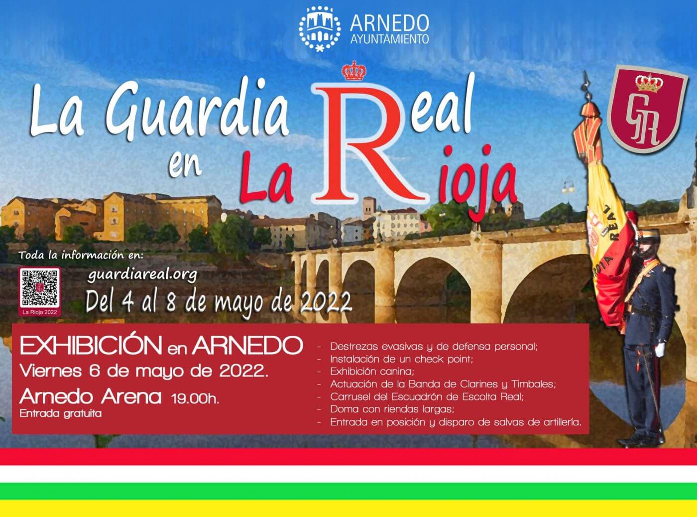 Lee más sobre el artículo La Compañía de Alabarderos de la Guardia Real se alojará la próxima semana en Arnedo y realizará varias actividades y una exhibición