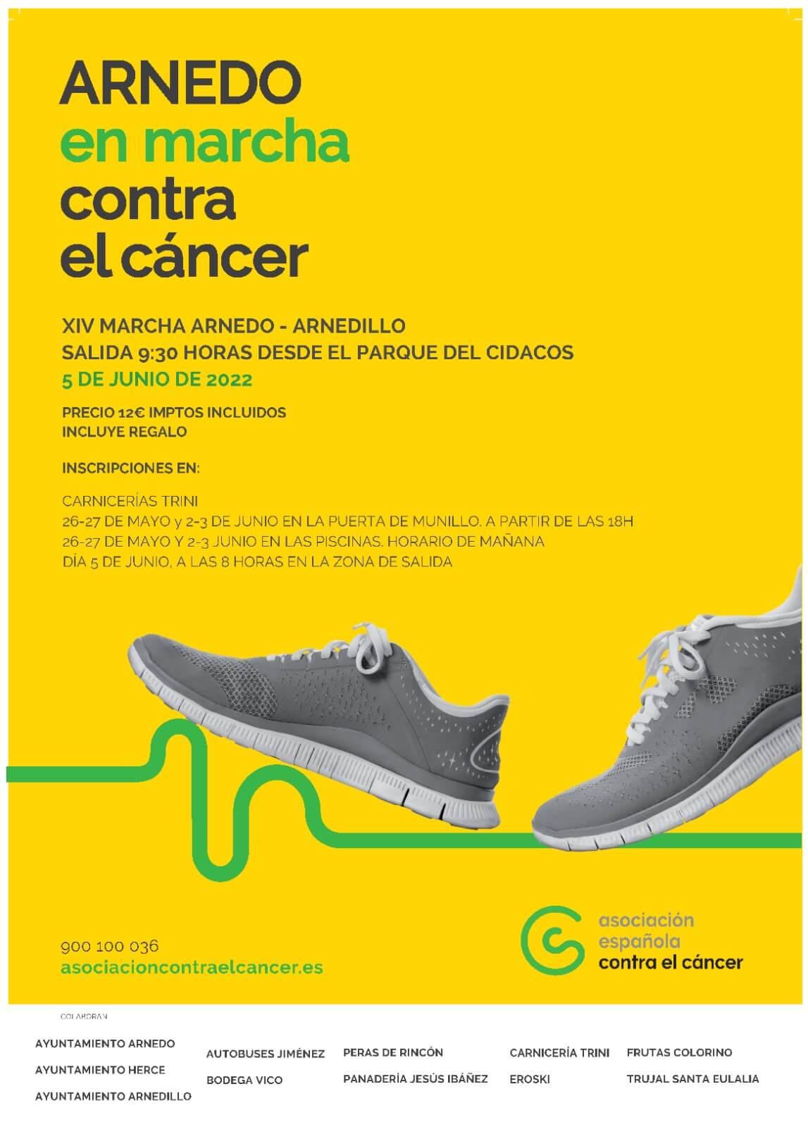 Lee más sobre el artículo AECC Arnedo celebra este domingo 5 de junio su XIV Marcha Arnedo-Arnedillo