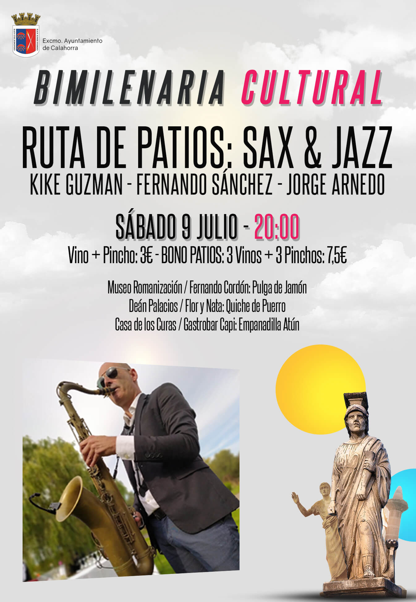 Lee más sobre el artículo El programa ‘Bimilenaria Cultural’ de Calahorra ofrecerá el sábado 9 la primera «Ruta de patios municipales»