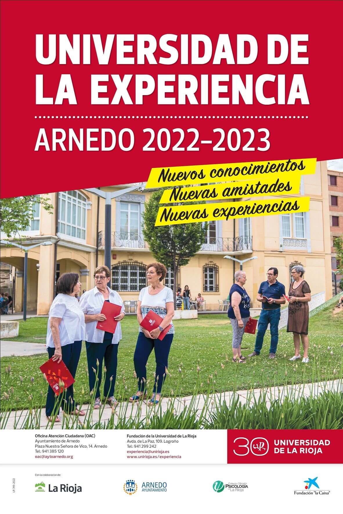 Lee más sobre el artículo El 1 de septiembre se abrirá el plazo de matrícula en la Universidad de la Experiencia en Arnedo para el curso 2022/2023