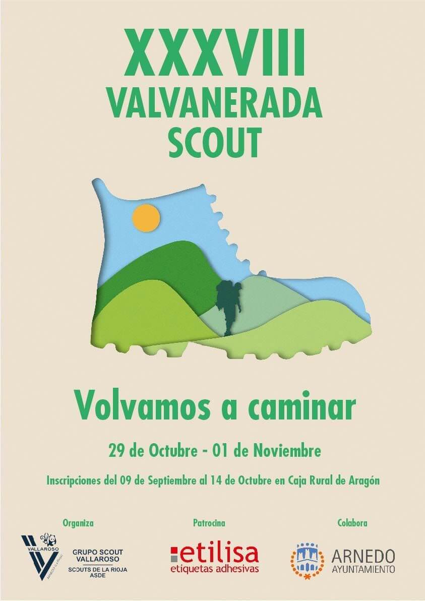 Lee más sobre el artículo La XXXVIII Valvanerada Scout se celebrará durante el puente de Todos los Santos, con salida desde el monasterio de Valvanera y llegada a Arnedo