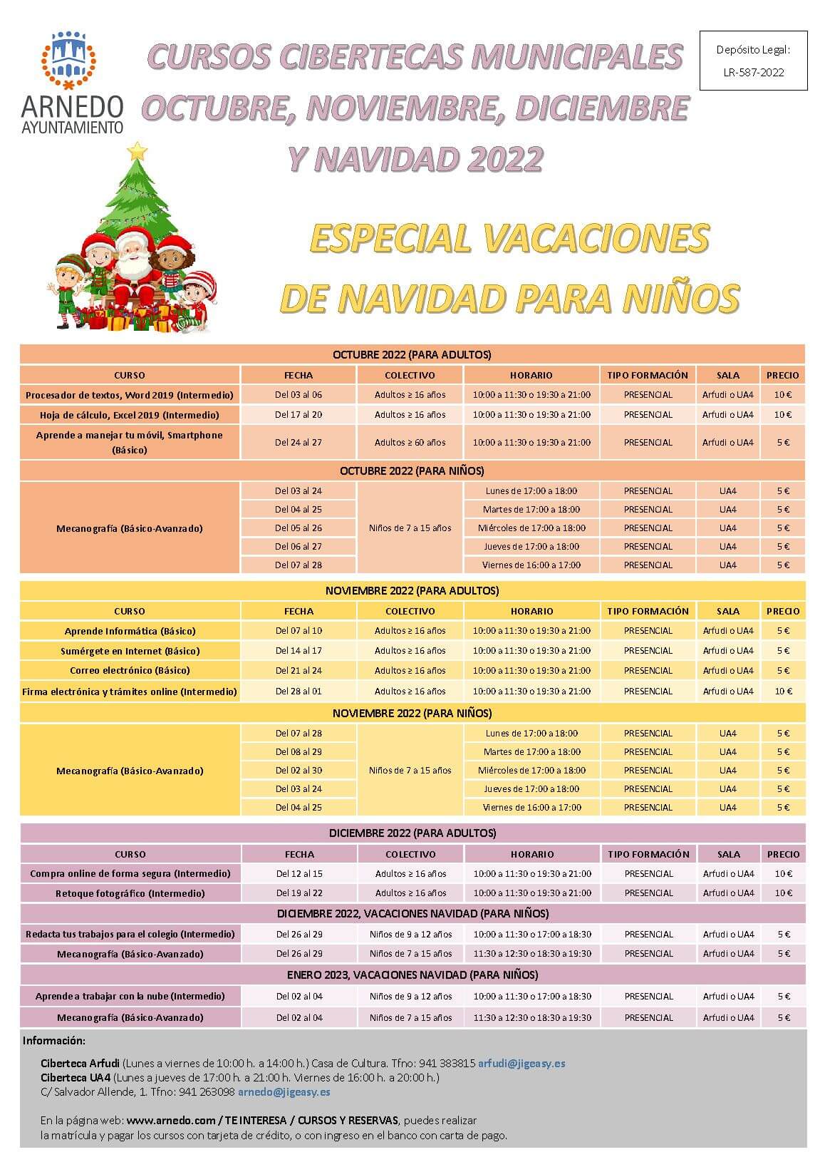 Lee más sobre el artículo El ayuntamiento de Arnedo presenta los cursos de las cibertecas municipales para el último trimestre del año