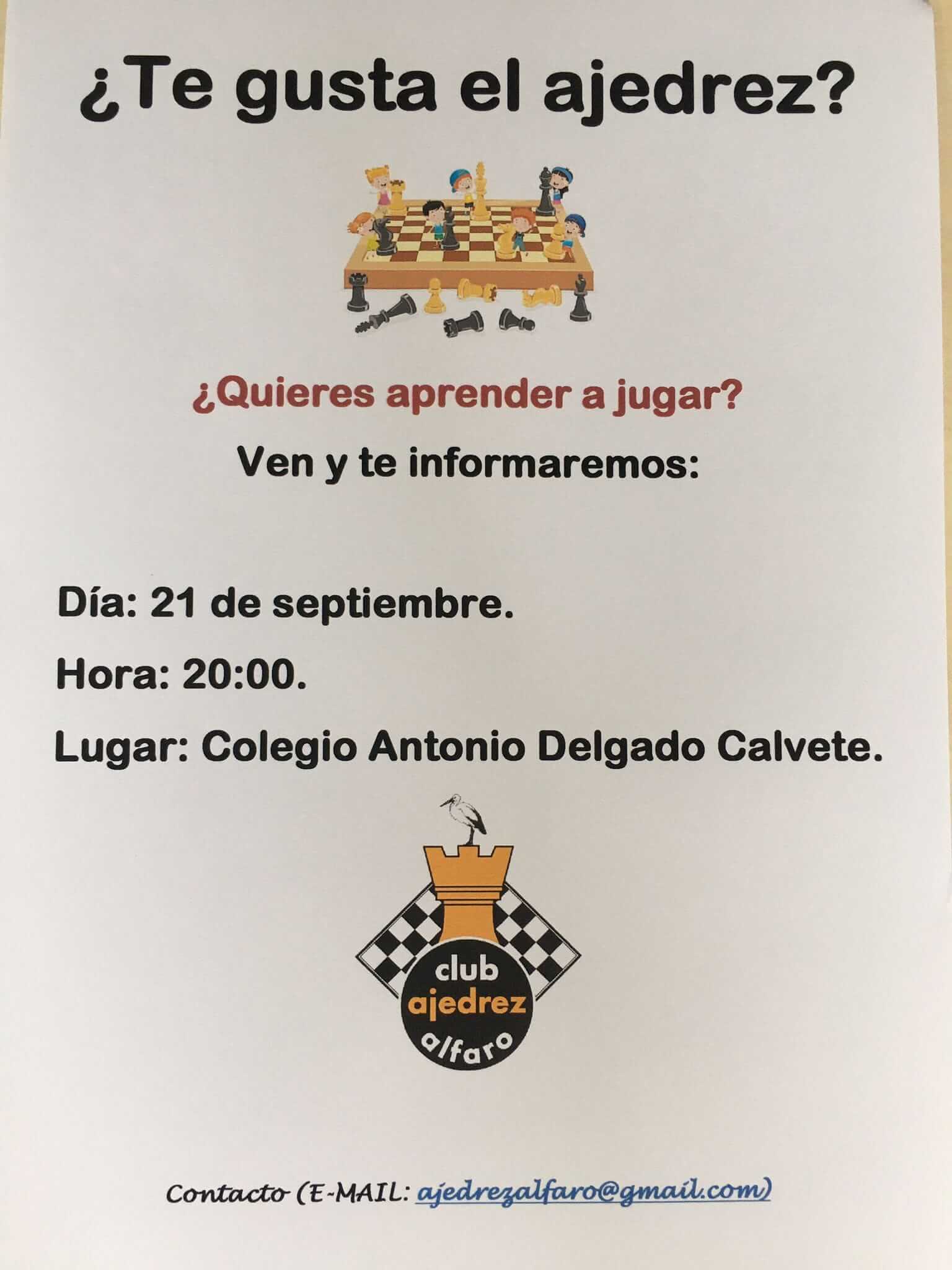 Lee más sobre el artículo El Club de Ajedrez de Arnedo abre inscripciones para el nuevo curso
