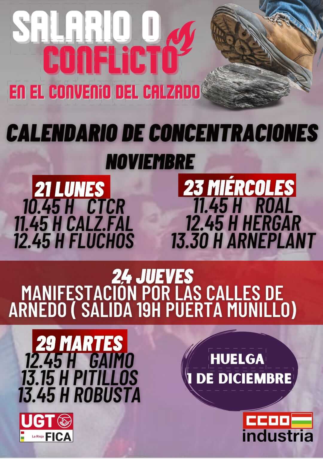 Lee más sobre el artículo Los sindicados afirman que están negociando «de buena fe» el convenio del Calzado, mientras que la patronal muestra su «desconcierto» por el cambio de rumbo de la representación sindical