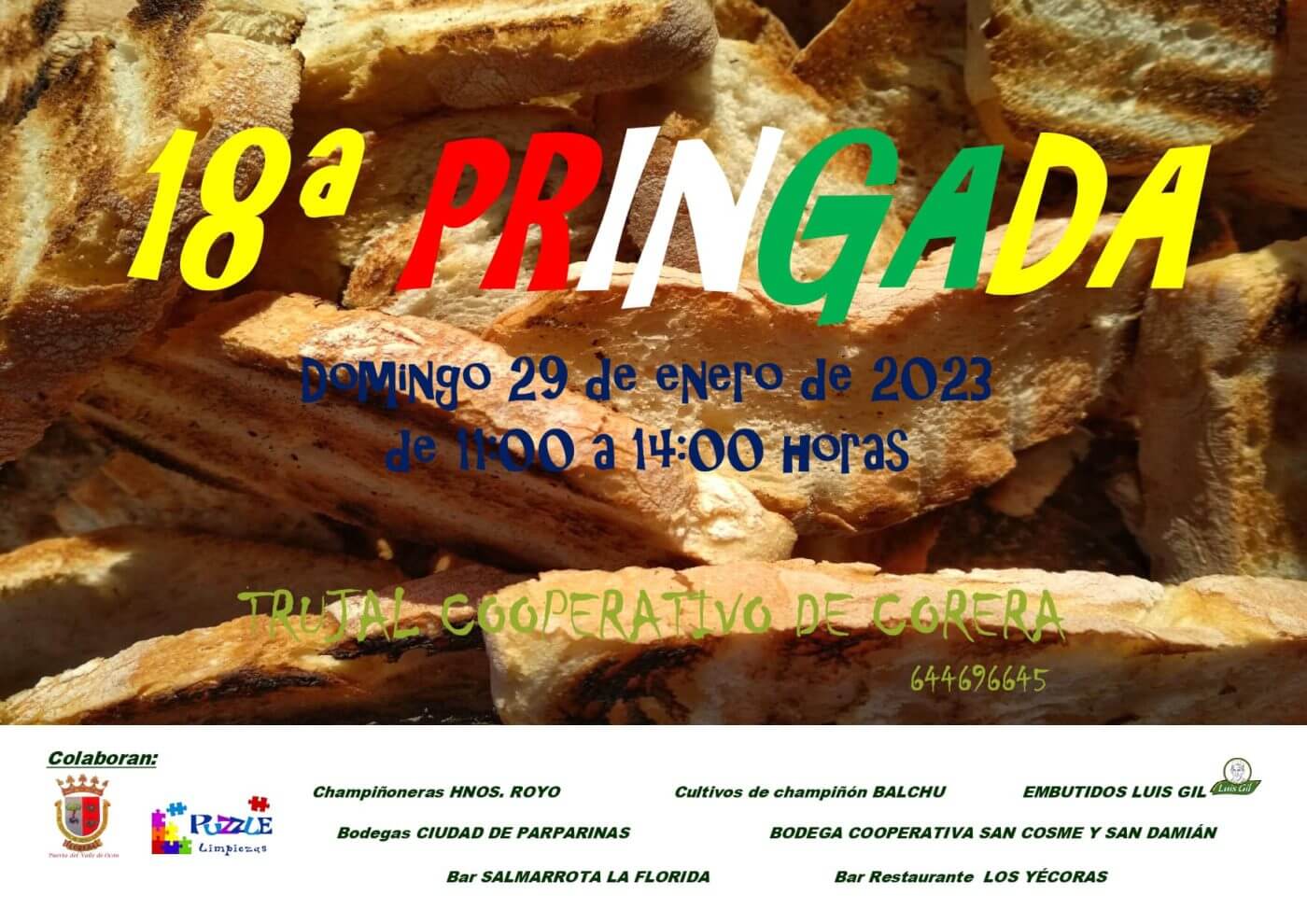 Lee más sobre el artículo El trujal Santa Bárbara de Corera celebra este domingo 29 de enero su XVIII Fiesta de la Pringada