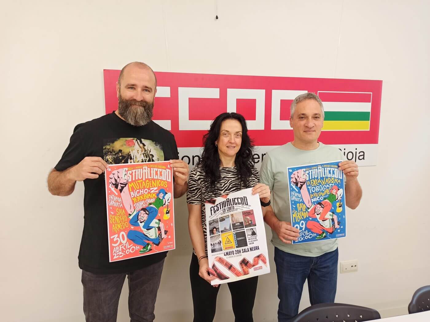 Lee más sobre el artículo Comisiones Obreras organiza un festival musical en la sala Sendero de Arnedo para conmemorar el 1 de Mayo