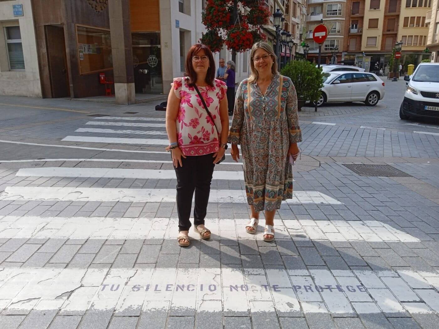 Lee más sobre el artículo El ayuntamiento de Arnedo pinta en algunos de sus pasos de peatones mensajes a favor de la igualdad y contra la violencia de género