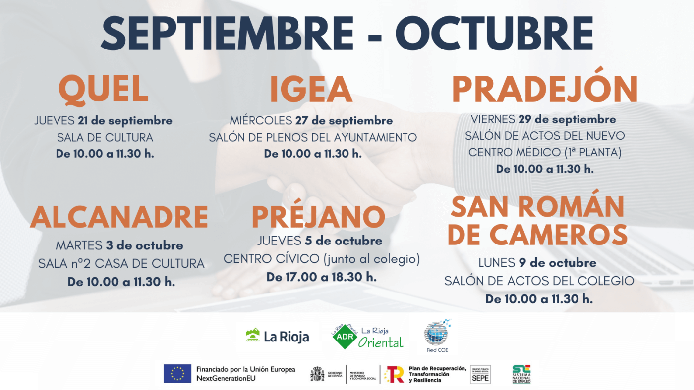 Lee más sobre el artículo La ADR La Rioja Oriental, a través del COE Rural, pone en marcha seis sesiones formativas gratuitas para la búsqueda de empleo
