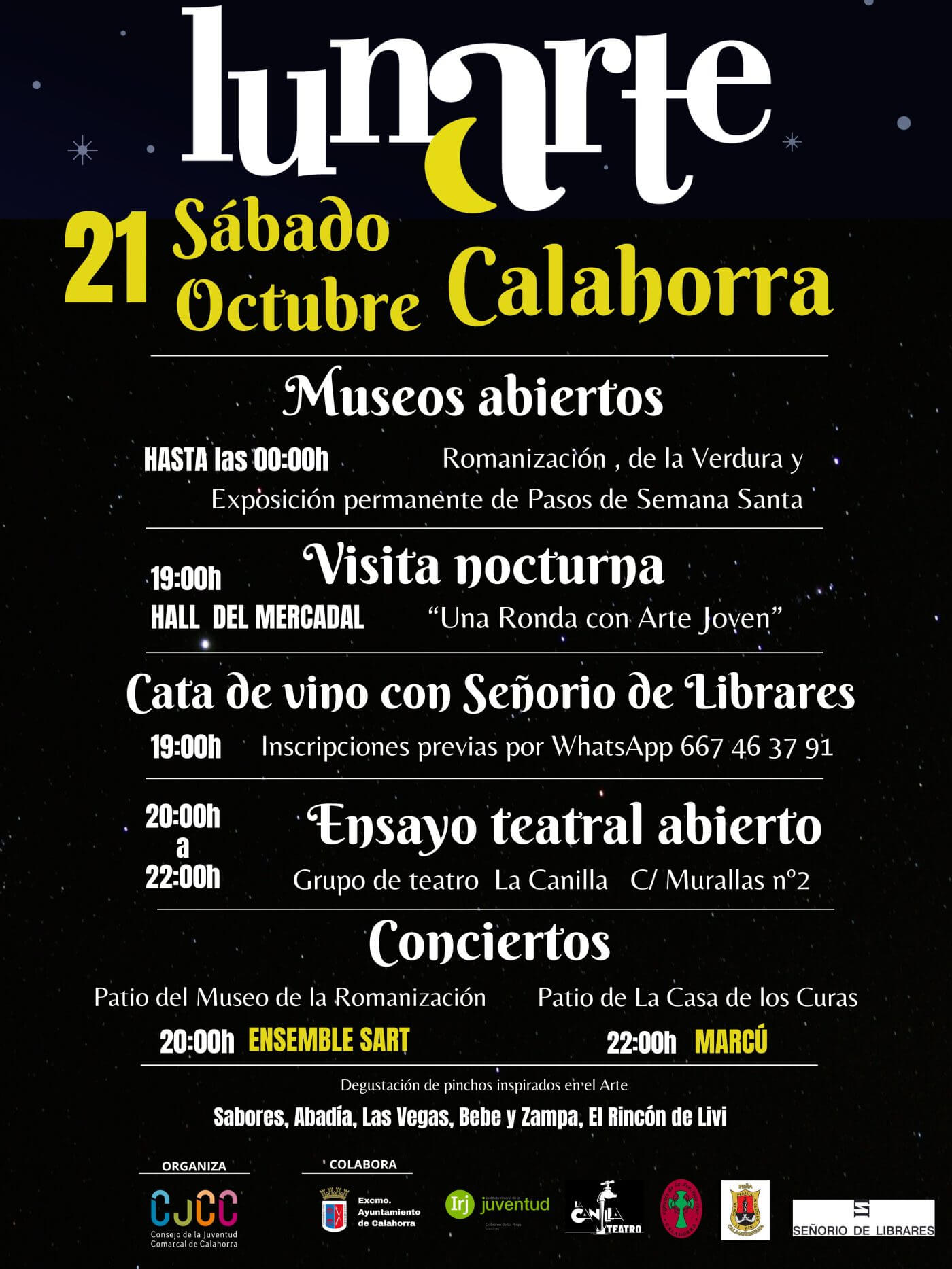 Lee más sobre el artículo El Consejo de la Juventud Comarcal de Calahorra organiza la tercera edición de Lunarte y un taller de realidad aumentada