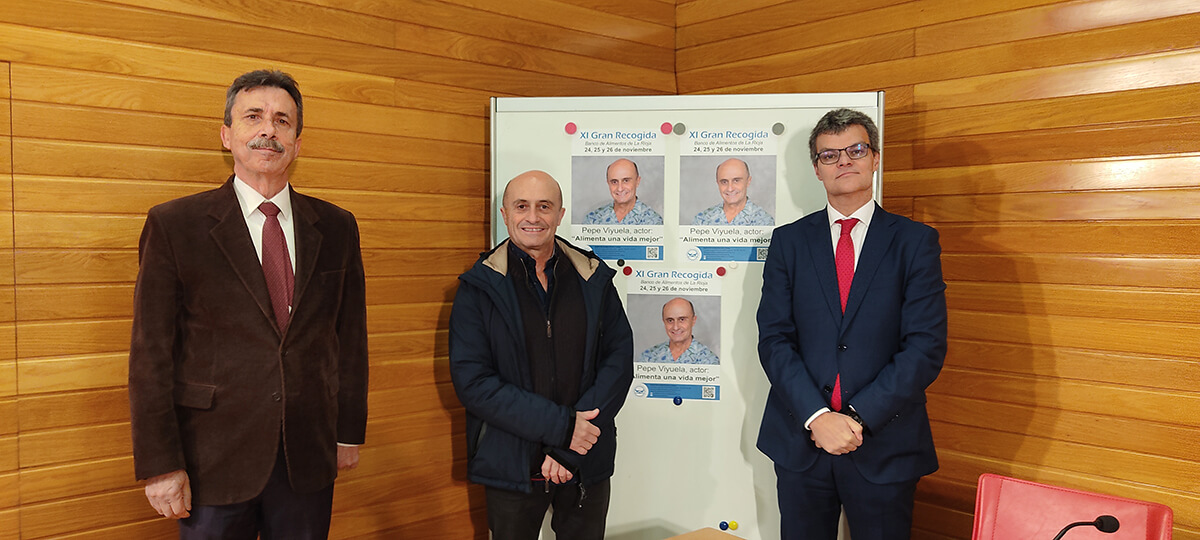 Lee más sobre el artículo La Gran Recogida del Banco de Alimentos de La Rioja, que se celebrará del 24 al 26 de noviembre, tiene como padrino a Pepe Viyuela