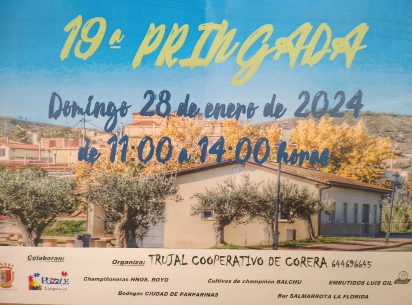 Lee más sobre el artículo El trujal de Corera celebra este domingo 28 de enero su XIX Pringada
