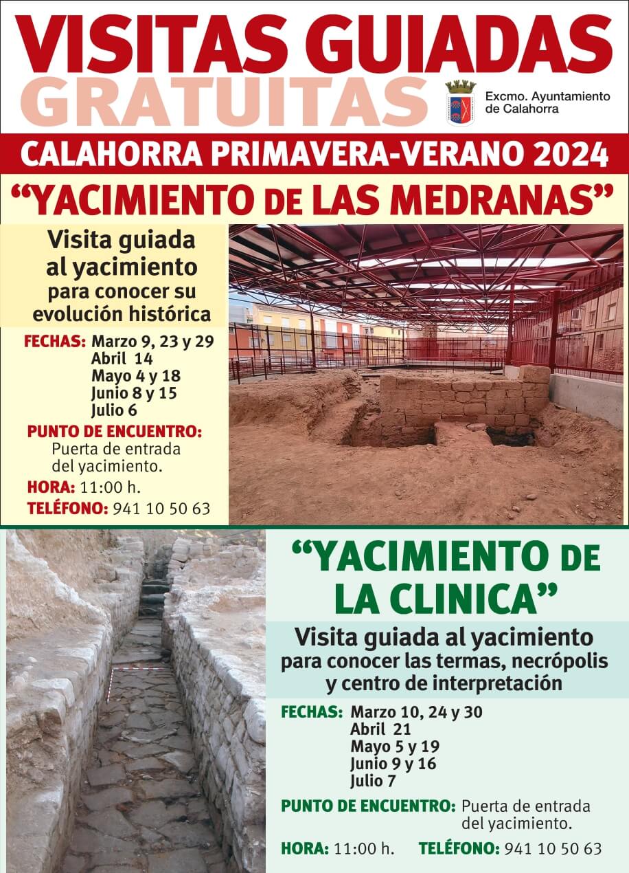Lee más sobre el artículo El Ayuntamiento de Calahorra programa nueve visitas guiadas y gratuitas a los yacimientos de ‘Las Medranas’ y ‘La Clínica’