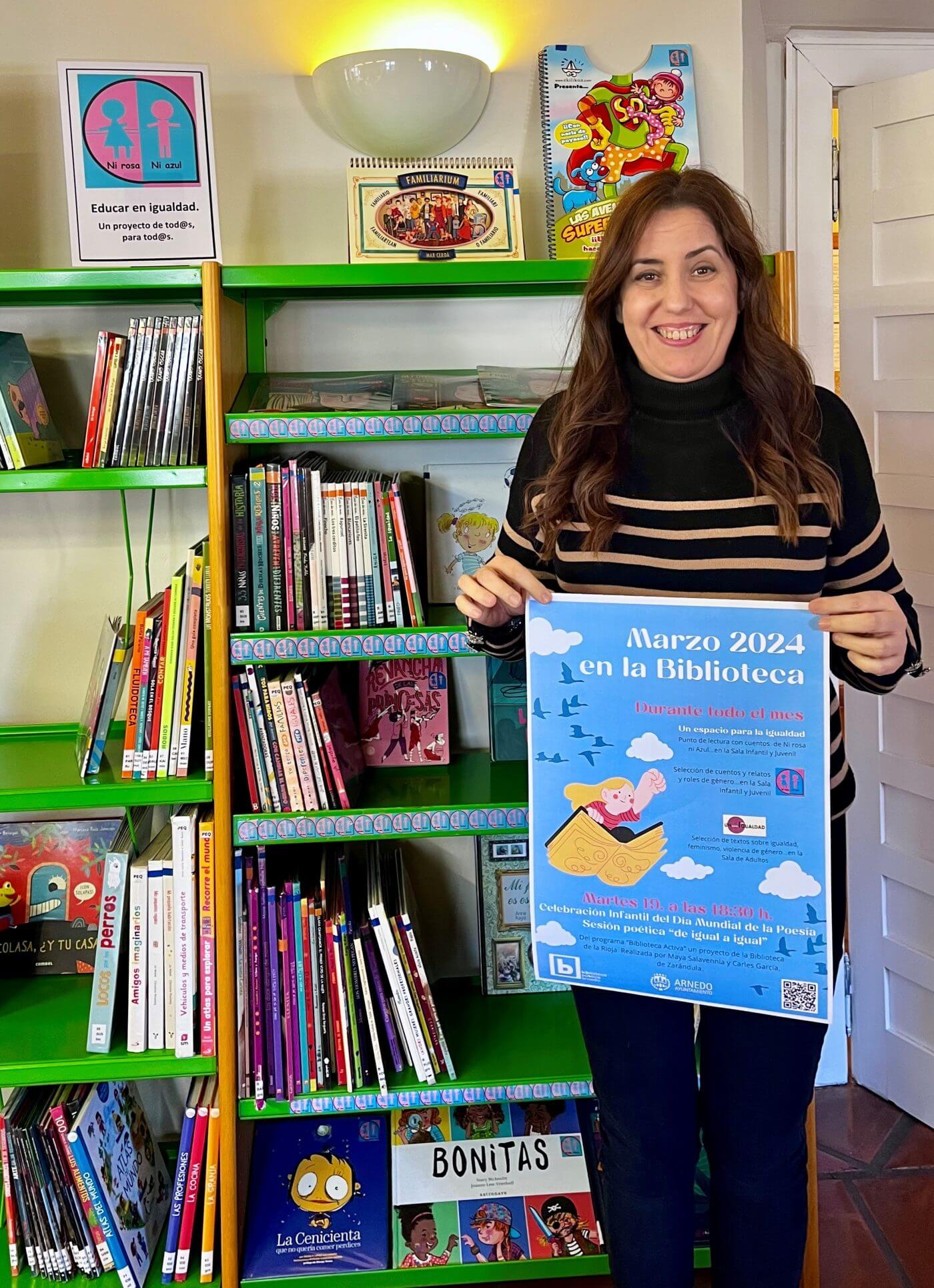 Lee más sobre el artículo La Biblioteca Pública Municipal de Arnedo se suma a las actividades del 8 de marzo